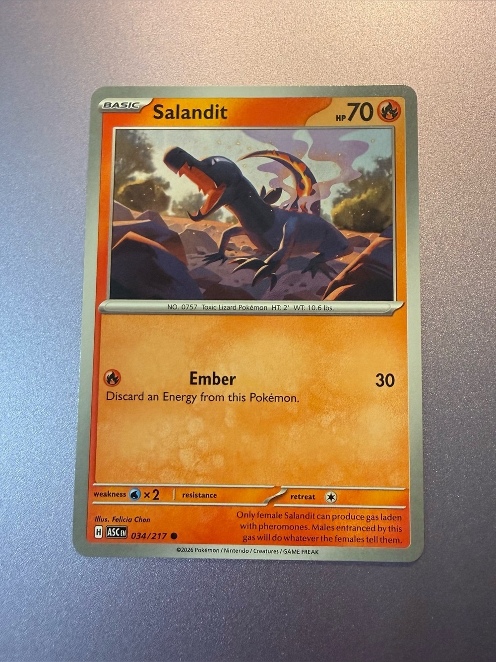 Pokemon TCG Salandit 034/217